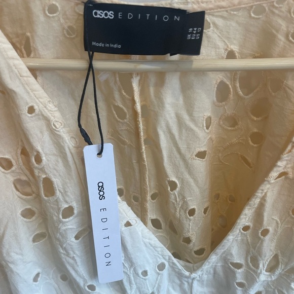 ASOS EDITION OMBRE MINI DRESS WITH GATHERED WAIST-MULTI Size 12 NWT - Picture 4 of 11